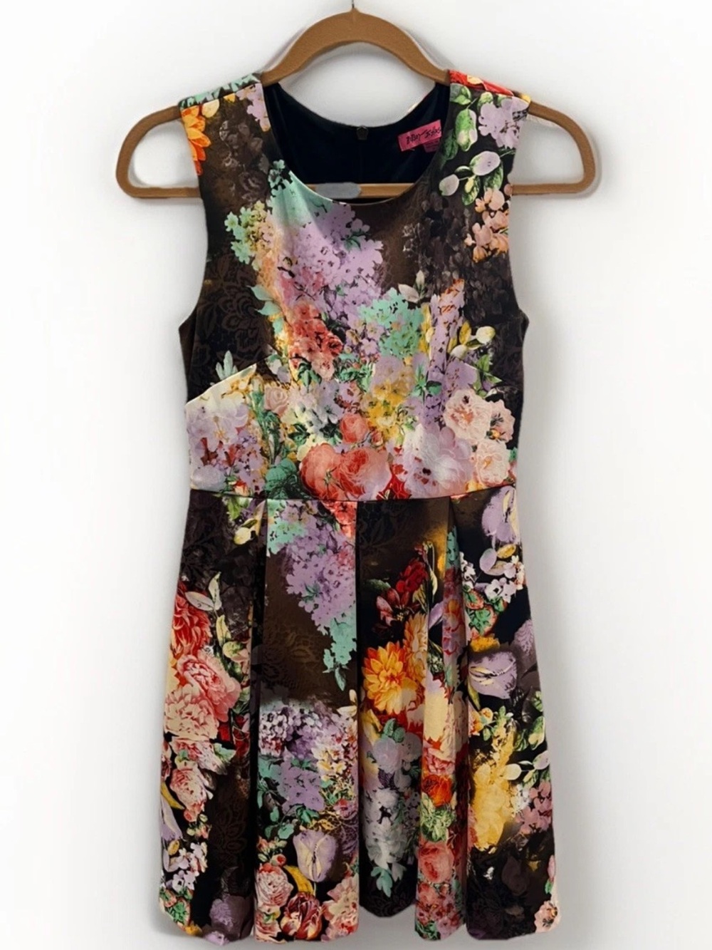Betsey Johnson Dress Size 2 Floral Cottage Print Fit & Flair